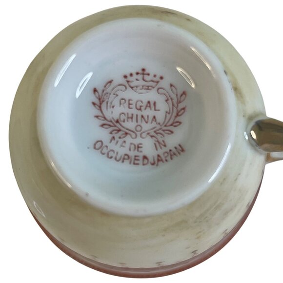 Teacup and Saucer Demitasse Vintage Regal China Occupied Japan 1947 - 1952 - Picture 5 of 14